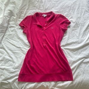Lacoste Pink Slim Fit Polo Shirt